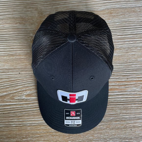 Case IH International Harvester Vintage Patch Hat - All Black Richardson 112 - Picture 7 of 7